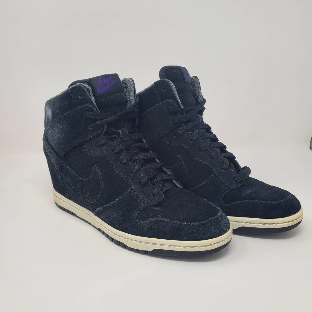 Nike Dunk Sky Hi Hidden Wedge Leather Sneakers